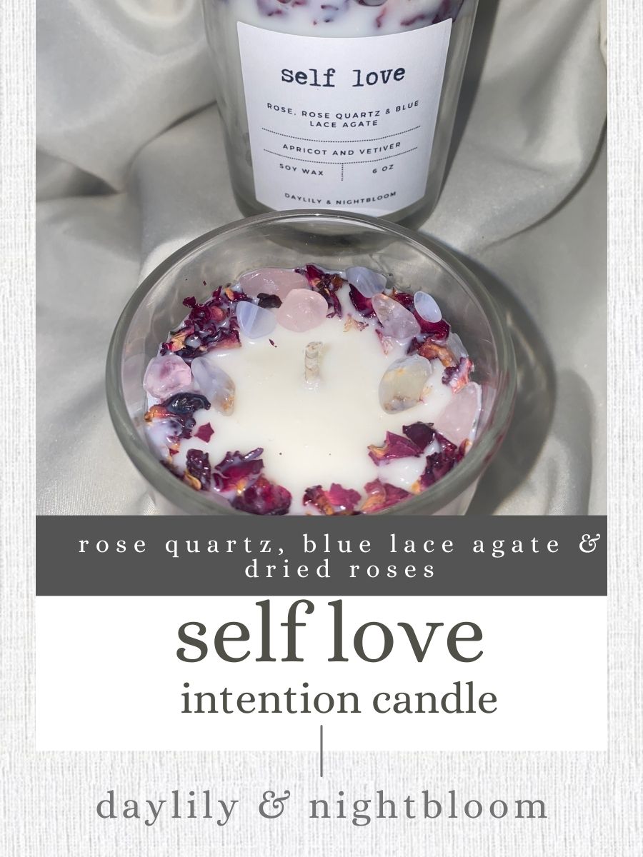 Self Love Intention Soy Wax Candles | Apricot & Vetiver