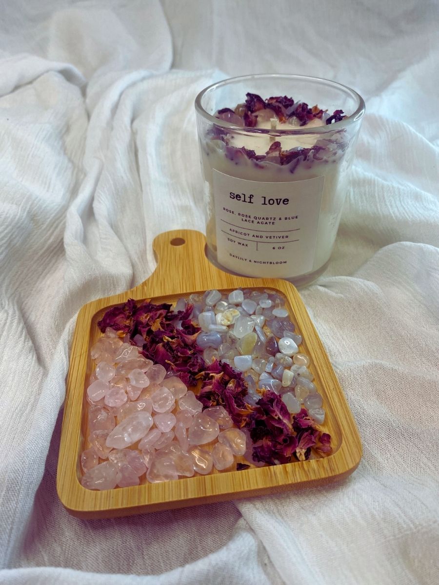 Self Love Intention Soy Wax Candles | Apricot & Vetiver