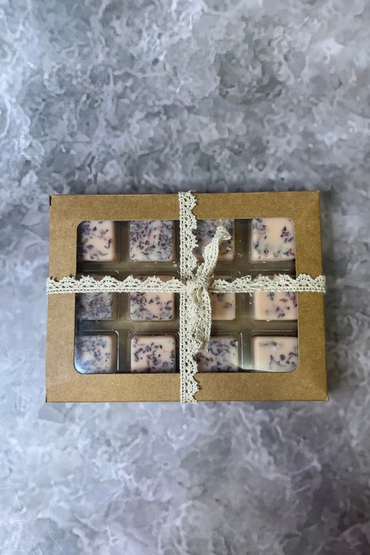 Self Love Intention Shimmer Wax Melt Gift Set Apricot & Vetiver - fruity - woody - comforting - 100% soy wax