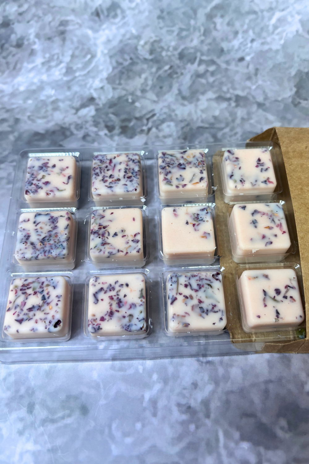 Self Love Intention Shimmer Wax Melt Gift Set Apricot & Vetiver - fruity - woody - comforting - 100% soy wax