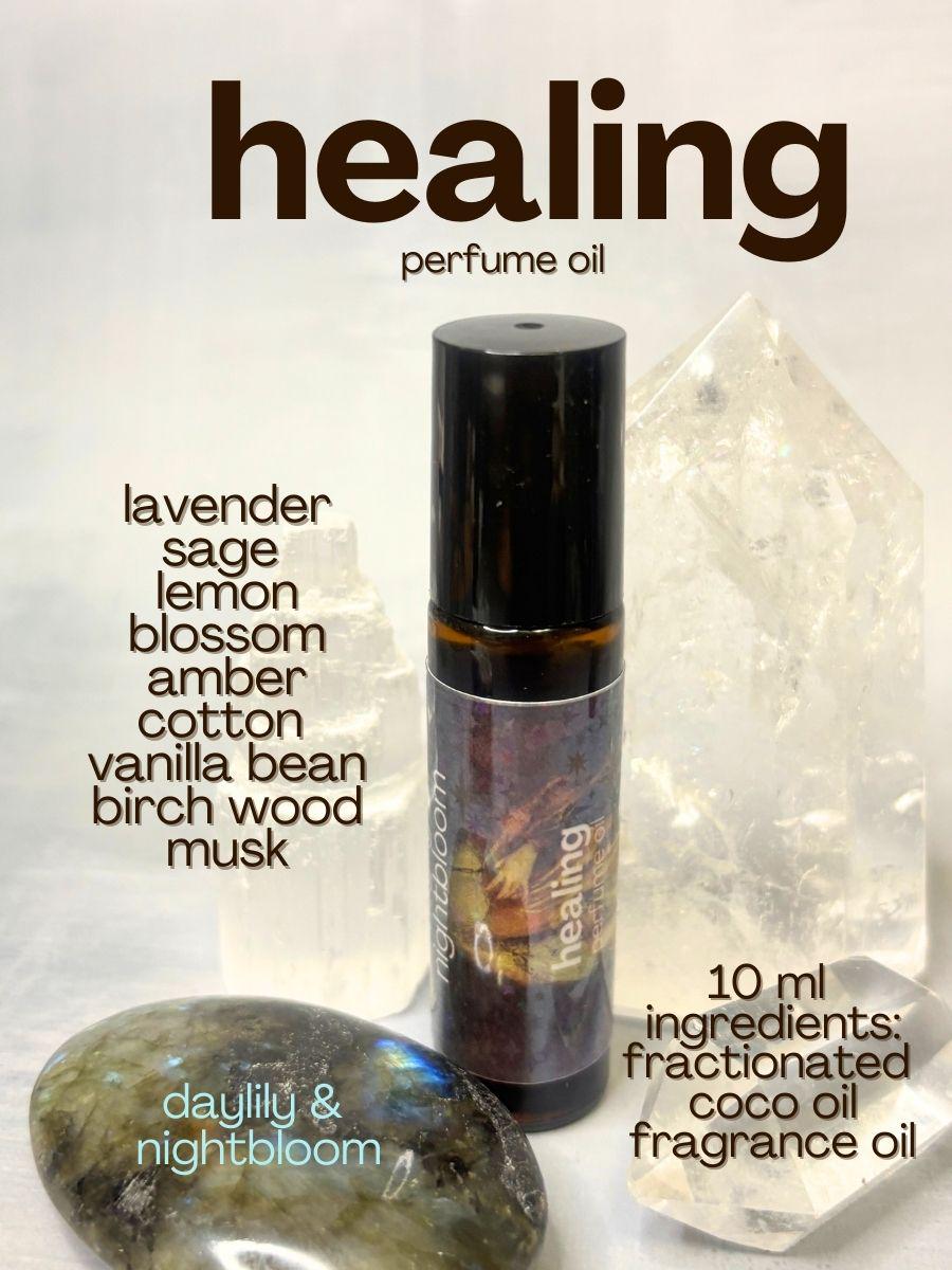 Healing Intention Perfume Oil | Vanilla, Lavender & Sage Blend