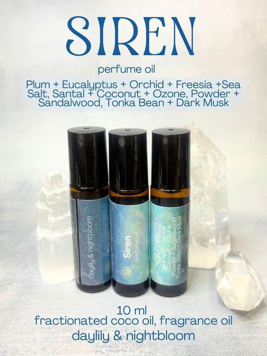 Siren Perfume Oil | Aquatic Coconut Santal Fragrance (10ml)