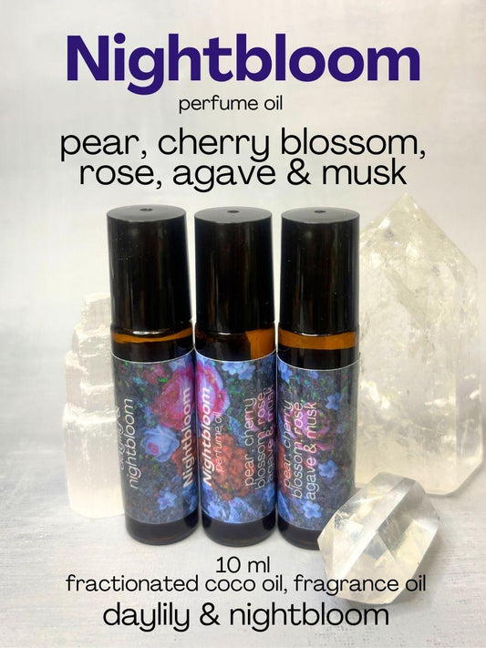 Nightbloom Perfume Oil | Cherry Blossom, Pear & Agave (10ml)